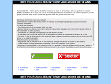 Tablet Screenshot of belles-suceuses.com